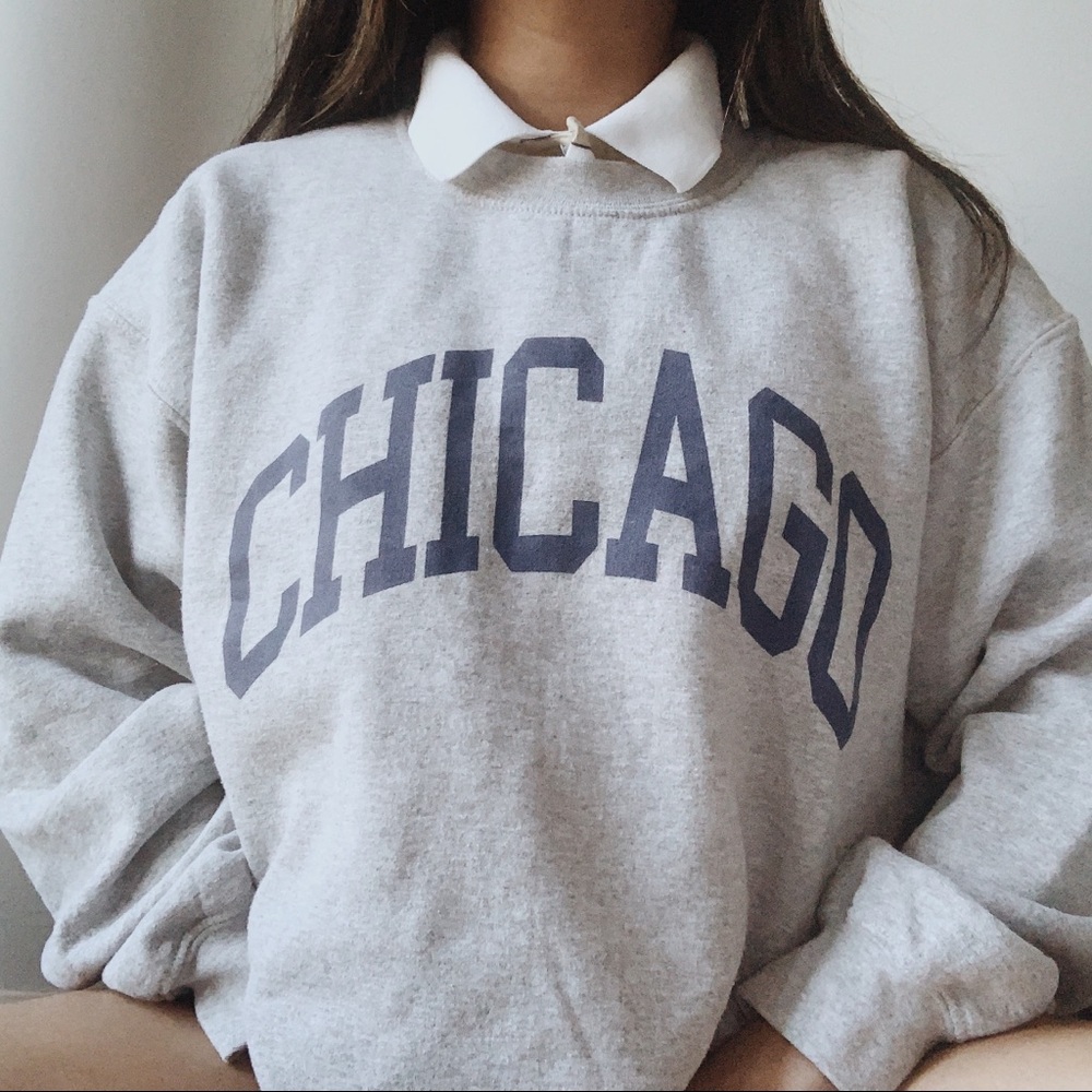chicago gray sweatshirt ✰
